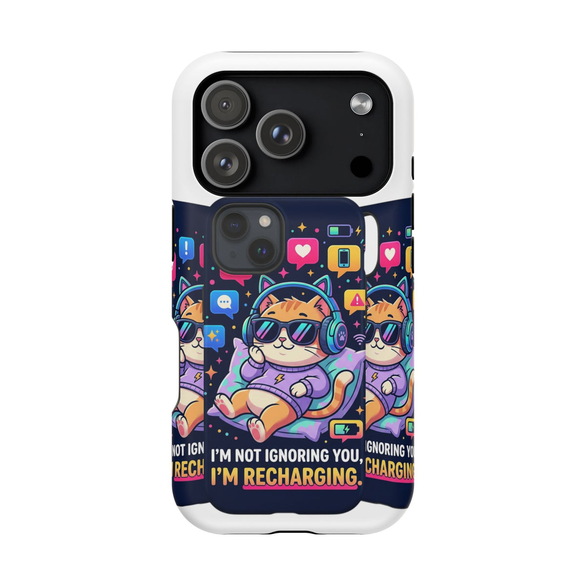 Gaming Cat Magnetic Phone Case
