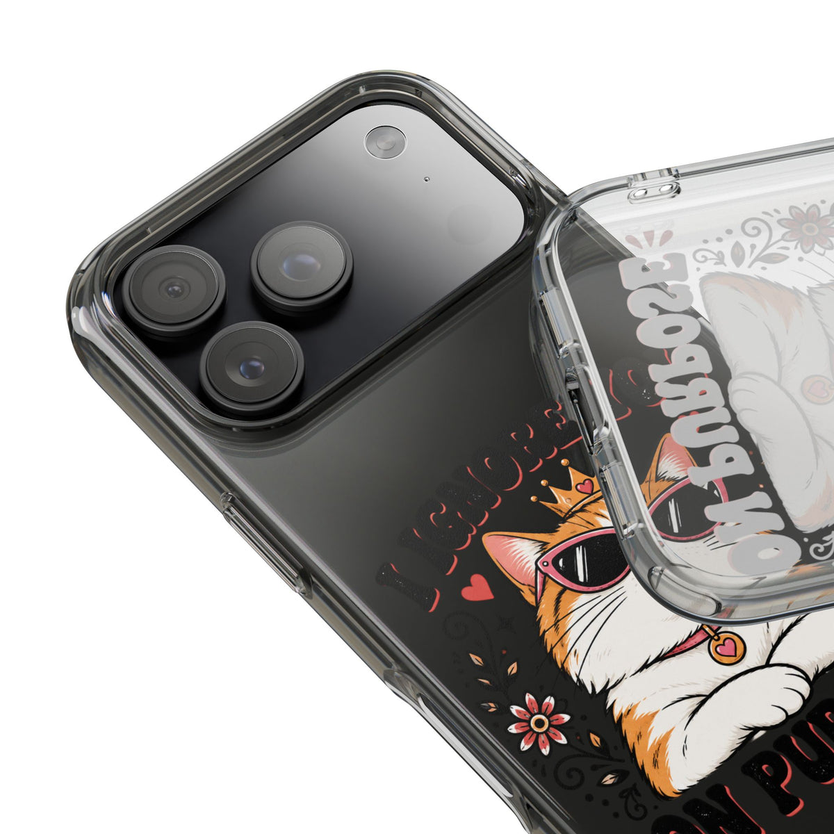 Clear Phone Case – I Ignore You on Purpose Funny Cat Design