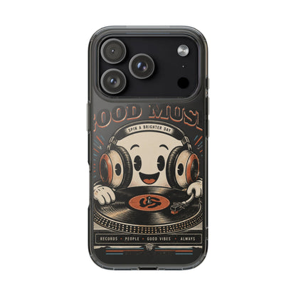 Impact-Resistant Phone Case – Retro DJ Music Lover Design