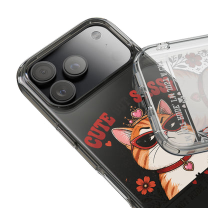 Sassy Cat Clear Phone Case