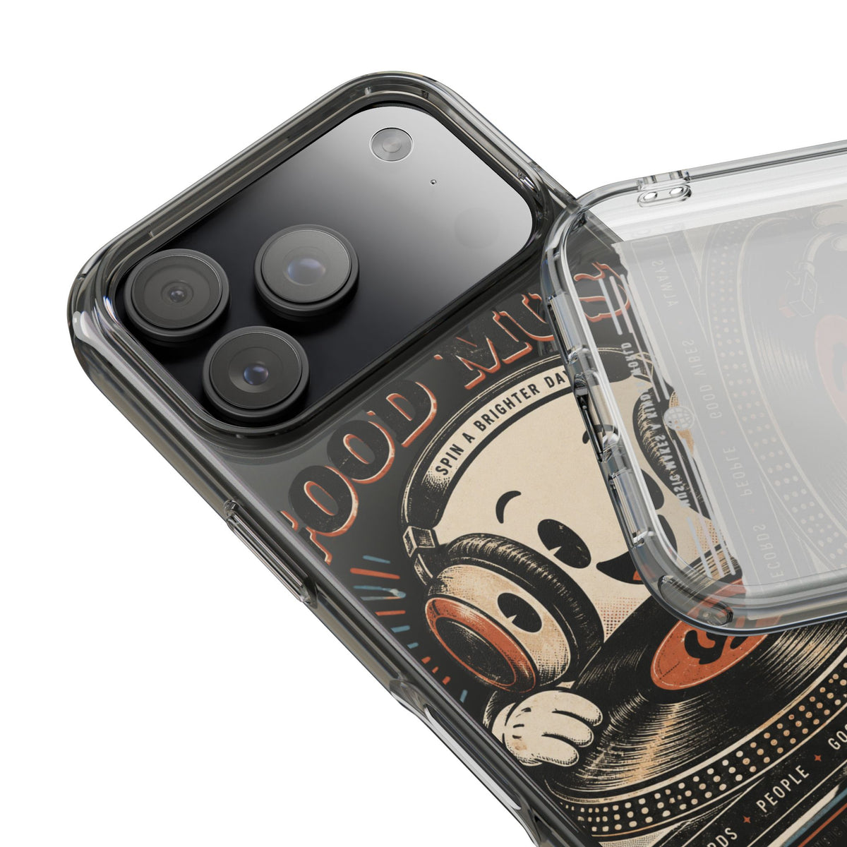 Impact-Resistant Phone Case – Retro DJ Music Lover Design