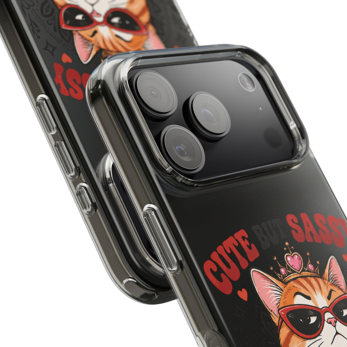 Sassy Cat Clear Phone Case